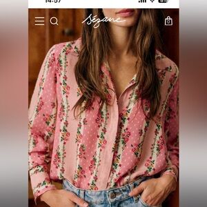 Sézane Annie Shirt - English Flower